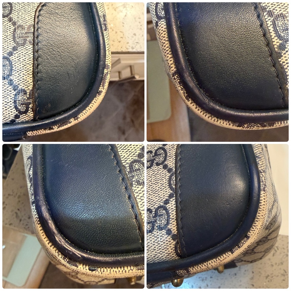 (15) GUCCI 70s Navy Shoulder Bag - Picture 9 of 9
